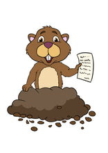 Load image into Gallery viewer, Groundhog Letter
